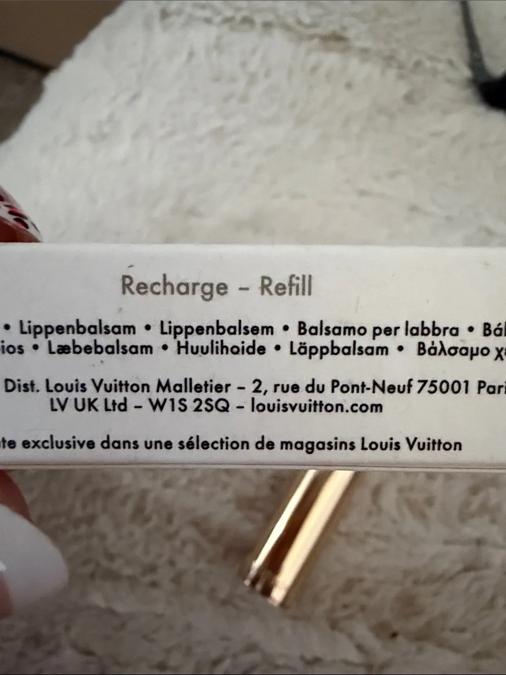 Louis Vuitton Tinted Lip Balm — Refill only